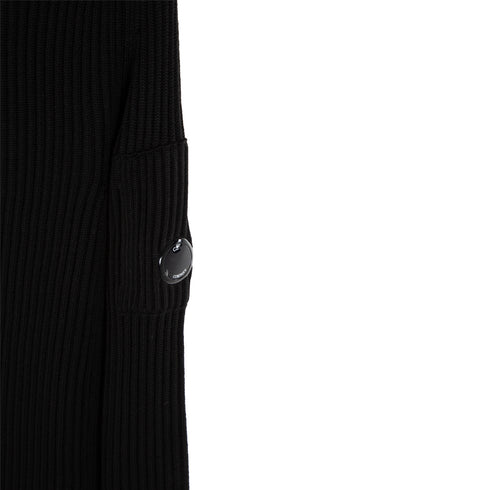 C.P. Company Merino Wool Roll Neck Black 999 13CMKN205A-005292A Degli Uberti